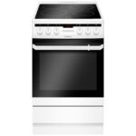 Aragaz electric Hansa, 50 cm, 4 zone, display, 8 functii, curatare abur, ventila