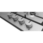 Plita pe gaz Hansa BHGI630301, 60 cm, comenzi frontale, aprindere electrica, gratare fonta, inox - imagine 2