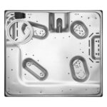 Plita pe gaz Hansa BHGI630301, 60 cm, comenzi frontale, aprindere electrica, gratare fonta, inox - imagine 3