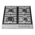 Plita pe gaz Hansa BHGI630301, 60 cm, comenzi frontale, aprindere electrica, gratare fonta, inox - imagine 5
