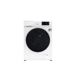 Masina de spalat rufe Daewoo DWD-FV5021-5, 8 kg, motor inverter, 1200 rpm, clasa A-20%, 16 programe, butoane touch, usa dubla neagra (PC Cover), Alb