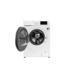 Masina de spalat rufe Daewoo DWD-FV5021-5, 8 kg, motor inverter, 1200 rpm, clasa A-20%, 16 programe, butoane touch, usa dubla neagra (PC Cover), Alb - imagine 2