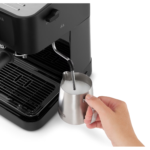 Espressor manual Delonghi Stilosa EC 235.BK, 1l, 1100W, 15 bari, Negru - imagine 3