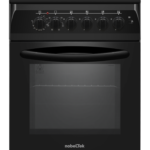 Aragaz mixt NobelTek NLT 5604N/E1, Plita gaz, Cuptor electric, Ventilator, Aprindere electrica, Iluminare cuptor, Negru