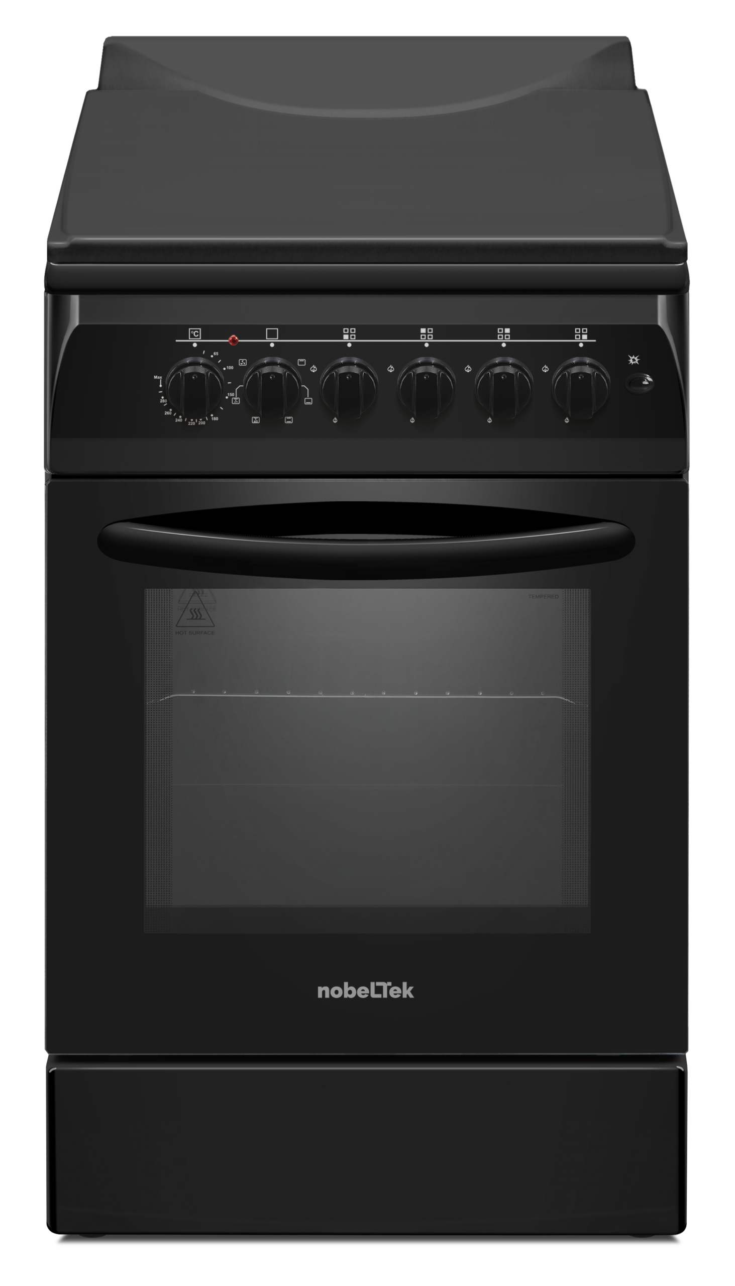 bf-nlt-5604n-e1-1-1-scaled-1.png Aragaz mixt NobelTek NLT 5604N/E1, Plita gaz, Cuptor electric, Ventilator, Aprindere electrica, Iluminare cuptor, Negru - imagine 1