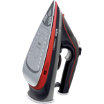 Fier de calcat Braun FreeStyle 5 SI5057RD, 2700W, jet de abur 220g/min, abur variabil 0-50 g/min, talpa SuperCeramic, rezervor 300 ml, tehnologie FreeGlide, oprire automata, sistem antipicurare, negru/rosu - imagine 4