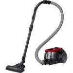 Aspirator fara sac SAMSUNG VC07M2110SR,  Putere 700W, Capacitate 1.5 L, Cycle Force, Negru/Rosu