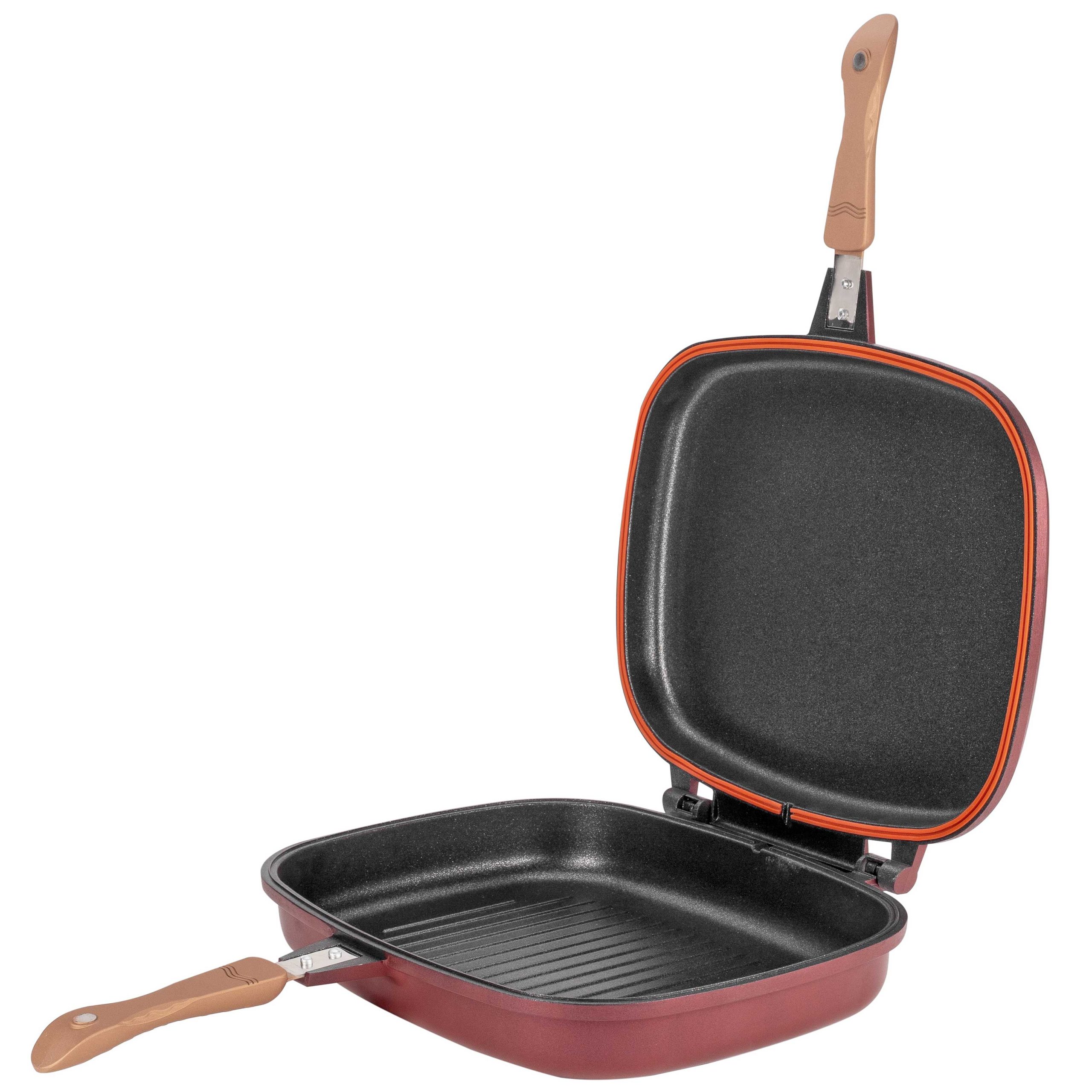 dgr36-gold-1-scaled-1.jpg Neoklein Dublu Grill 36cm, culoare CHERRY - imagine 1