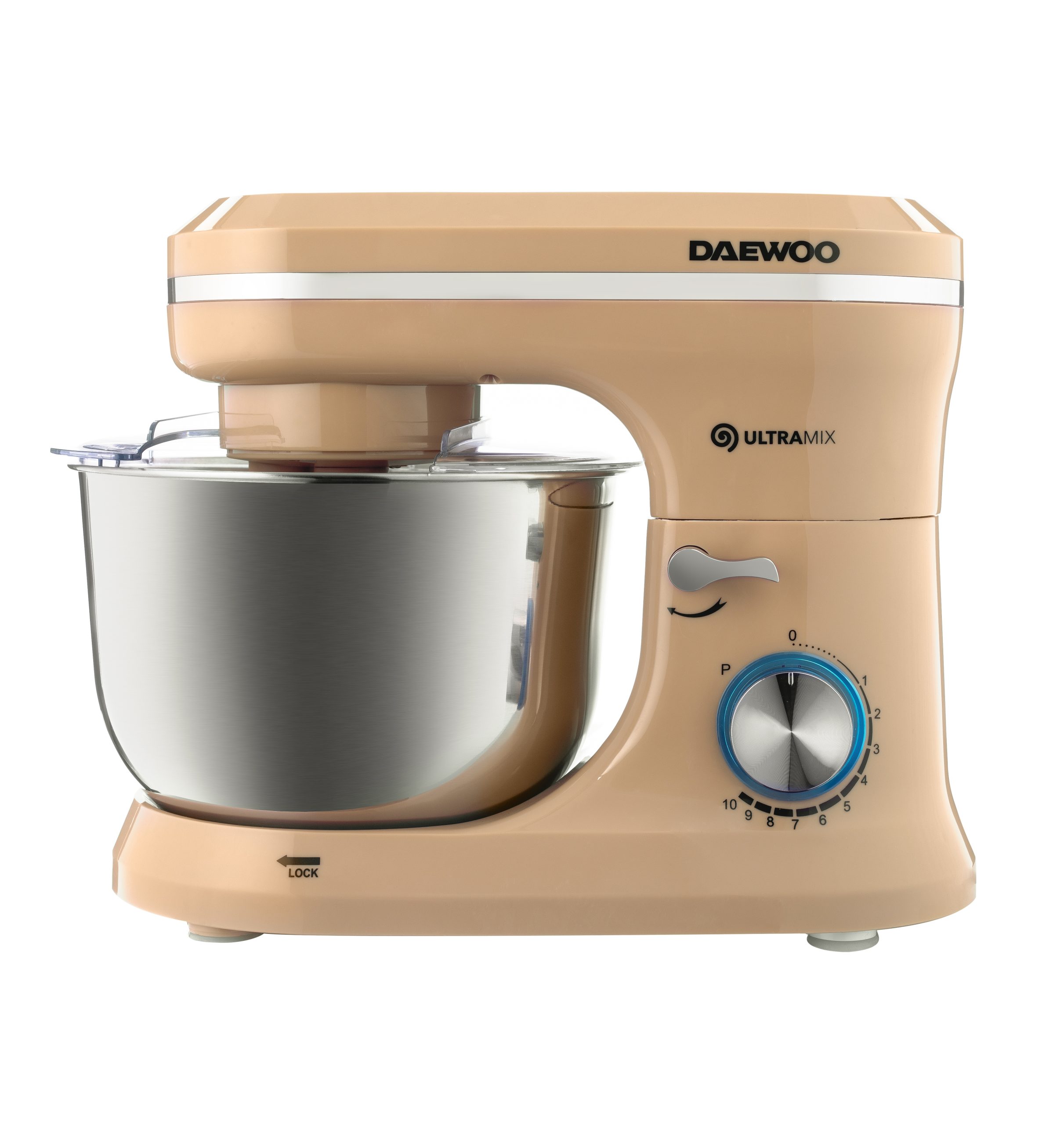 dhm150r-1-scaled-1.jpg Mixer cu bol Daewoo putere 1600 W, 10 viteze, capacitate bol 4.5 litri, bol rota - imagine 1