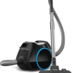 Aspirator fara sac Miele Boost CX1 Blue Pulse, 890 W, 4 trepte de putere, tehnologie Vortex, filtru Hygiene AirClean, Negru obsidian