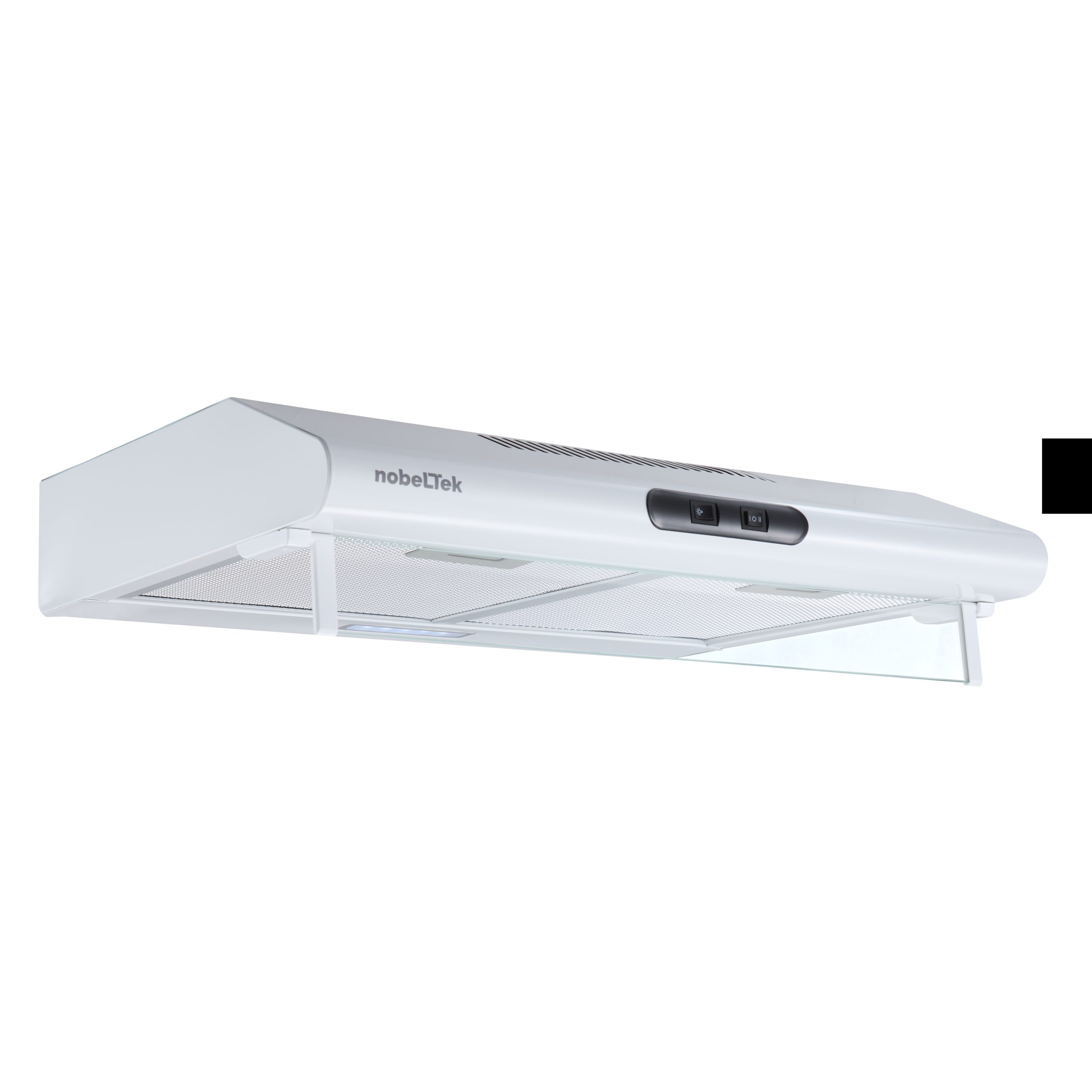 nho-cl60f15w-a-scaled-1.jpg Hota clasica, 60 cm, 1 motor, 2 filtre aluminiu, lampa led, 300m3, alb - imagine 1