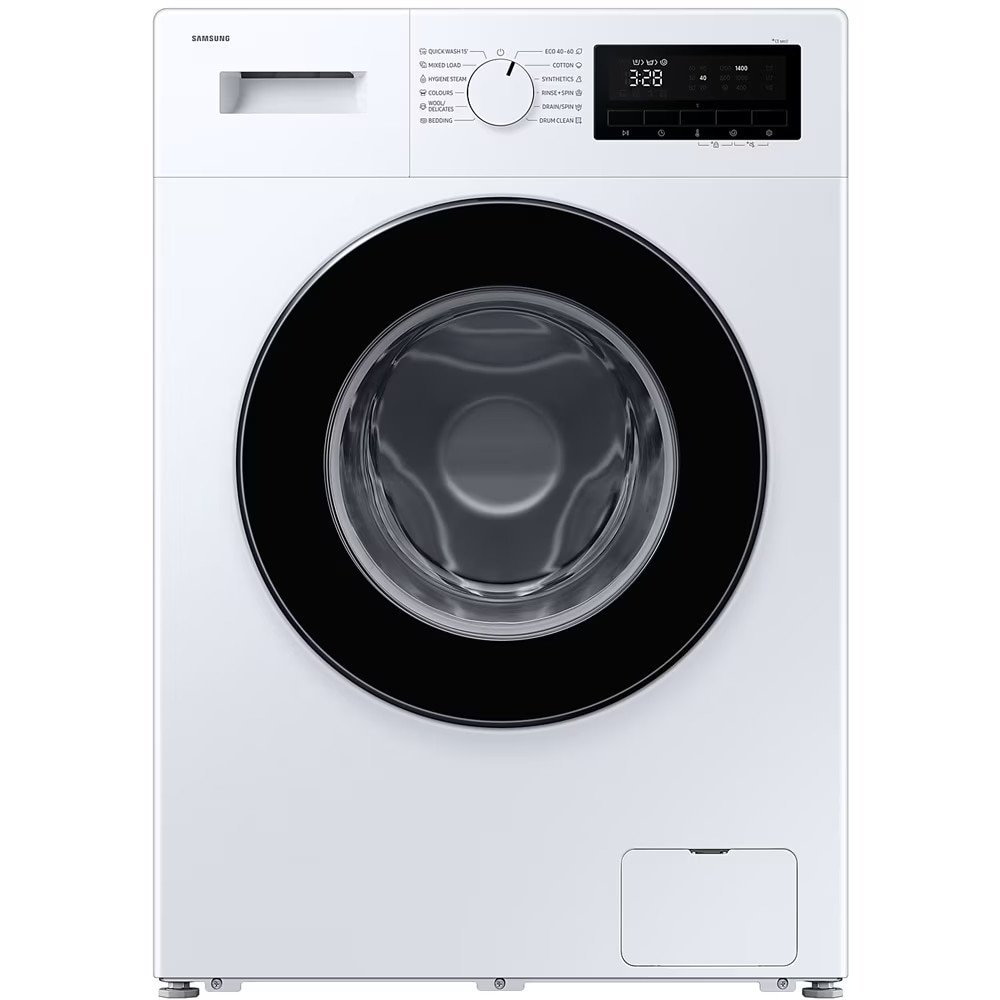 res_01954e8c74416783ad598d69aeeaac3d.jpg Masina de spalat rufe Samsung WW70FG3M05AWLF, 7 kg, 1400 RPM, Slim, Clasa A, Hygiene Steam, Drum Clean, Afisaj LED, Alb - imagine 1